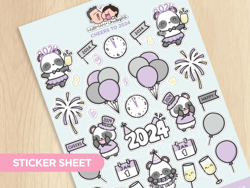 Cheers to 2024 | Sticker Sheet