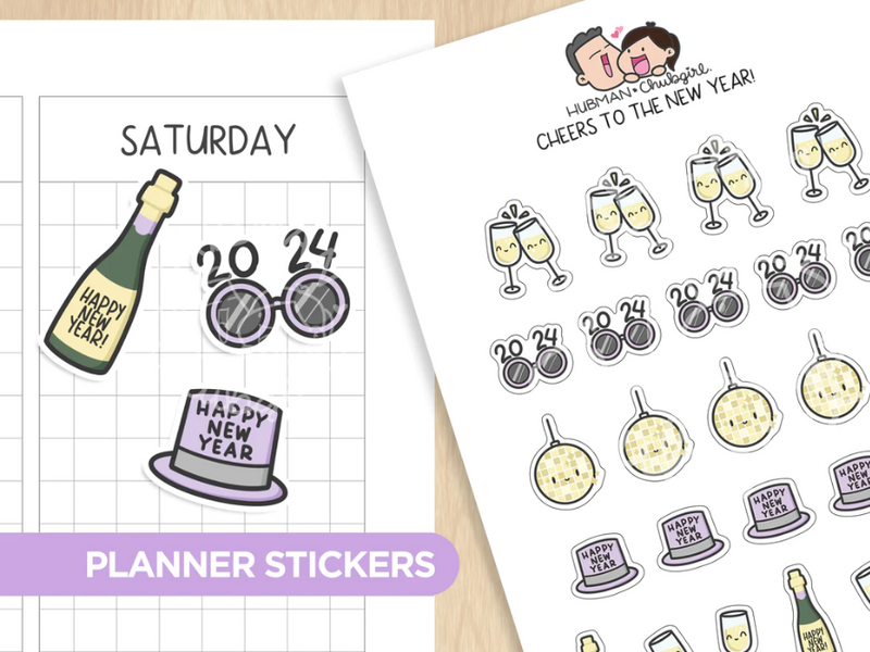 Cheers to the New Year | Sticker Sheet
