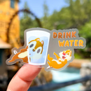 Drink Water Chip and Dale | Transparent Sticker