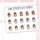 Mini - Chocolate Bar Doodle | Sticker Sheet