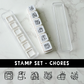 *PREORDER 6-IN-1 Punch Stamp - Chores