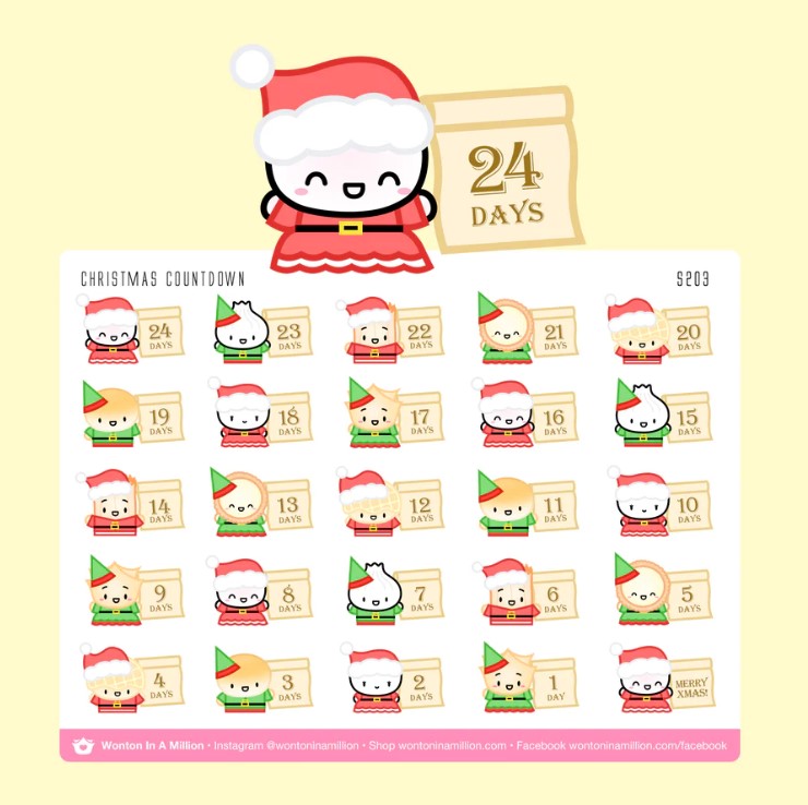 Christmas Countdown | Sticker Sheet