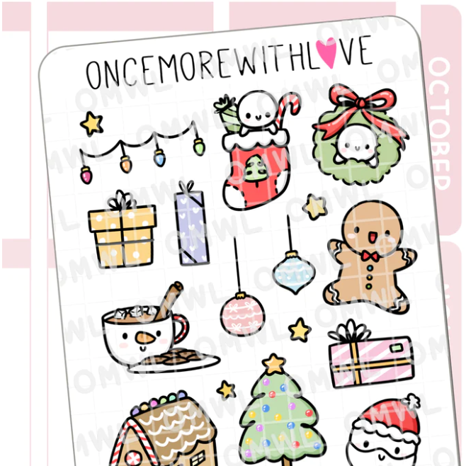 Christmas Large Deco | Sticker Sheet