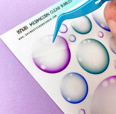 Clear Mermicorn Bubbles | Sticker Sheet