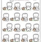 Cocoa & Marshmallow Dog | Sticker Sheet