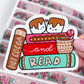 Cocoa and Read Books | Vinyl Sticker