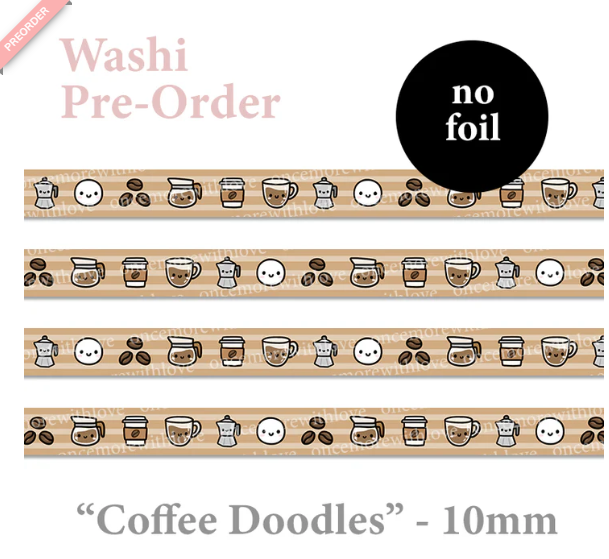 Coffee Doodles | Washi