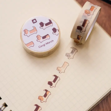 Corgi March | Washi