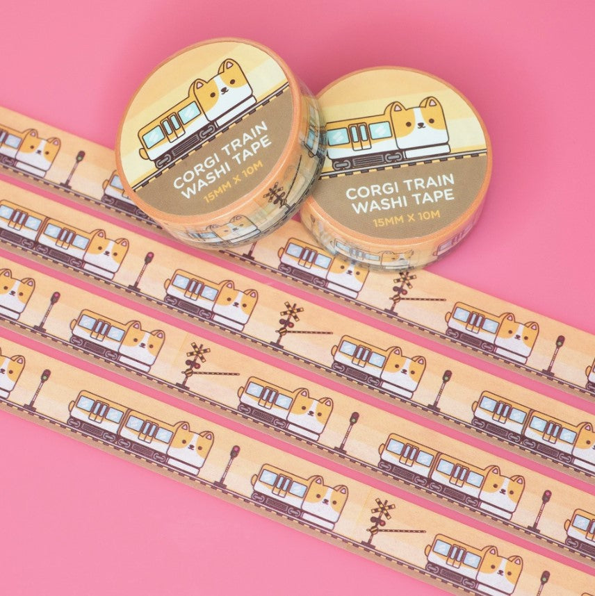 Corgi Train | Washi