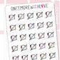Rainbow Pastel Corner Peeking | Sticker Sheet