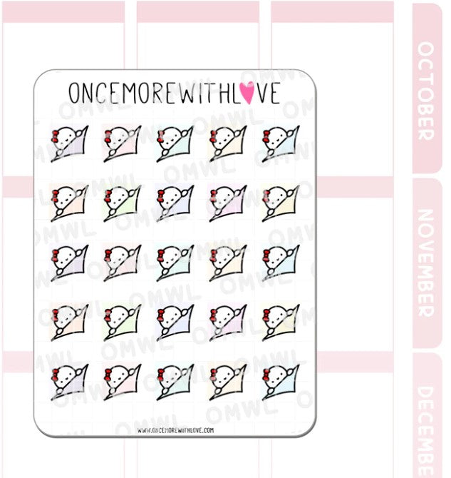 Rainbow Pastel Corner Peeking | Sticker Sheet