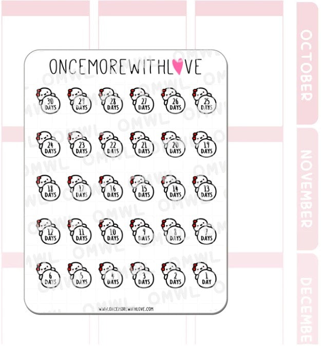 Generic Munchkin Countdown | Sticker Sheet