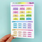 2025 Hobonichi Cousin Yearly Overview | Sticker Kit