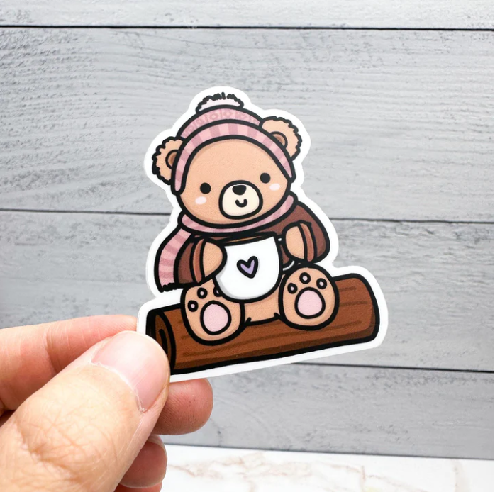 Cozy Bear | Vinyl Sticker