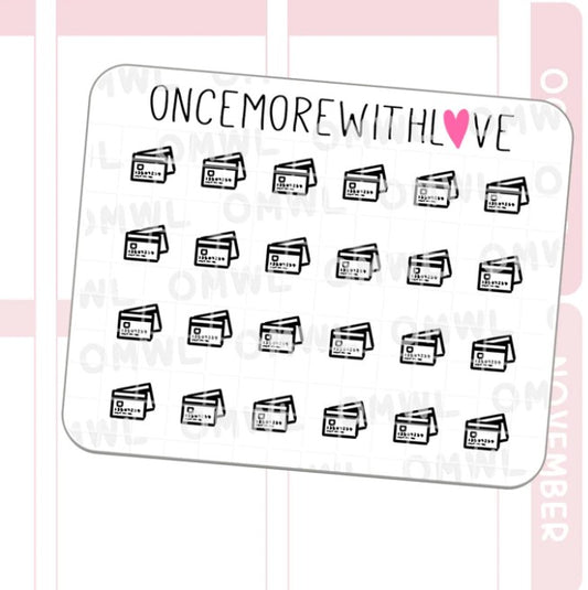 Mini Icons - Credit Card | Sticker Sheet