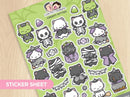 Creepy Kitties | Large Sticker Sheet