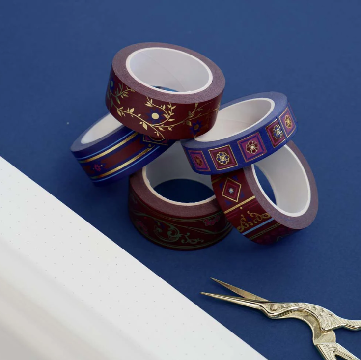 Literati - Crimson | Washi (Set of 5)