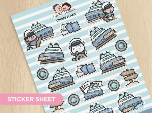 Cruise Plans | BIG Sticker Sheet