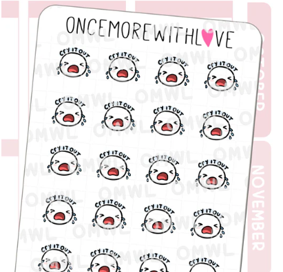 Cry It Out | Sticker Sheet