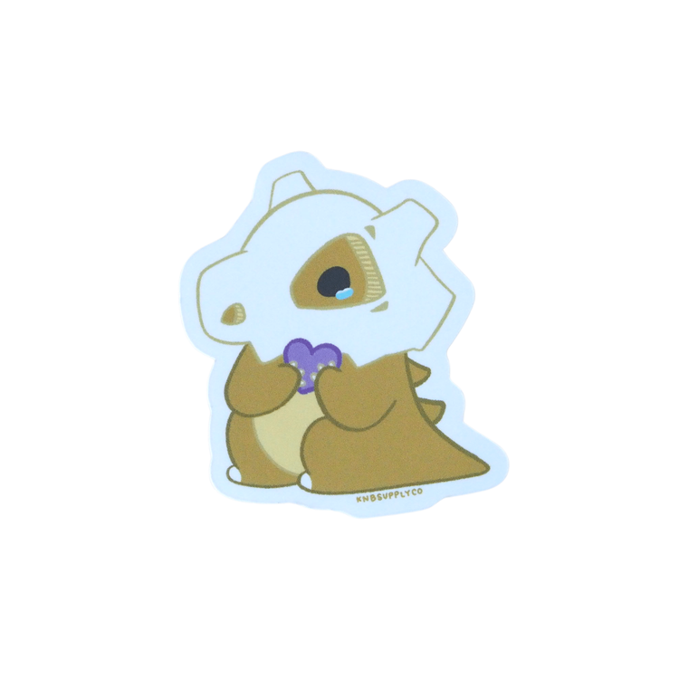 Cubone Side Label Sticker Baby Cubone Love | Vinyl Sticker
