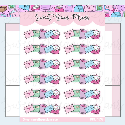 Cute Mail Banners | Sticker Sheet