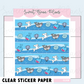 Cute Sharks Washi Strip | Clear Sticker Sheet
