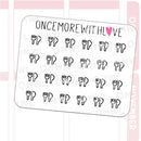 Mini Icons - Fork and Knife | Sticker Sheet