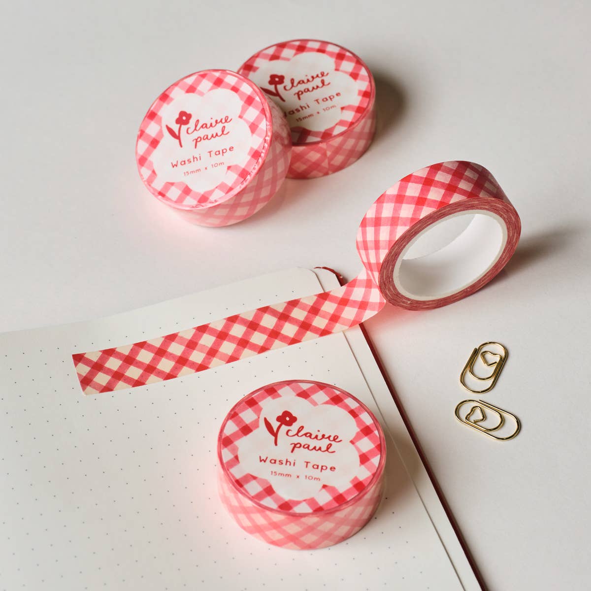 Red Gingham | Washi