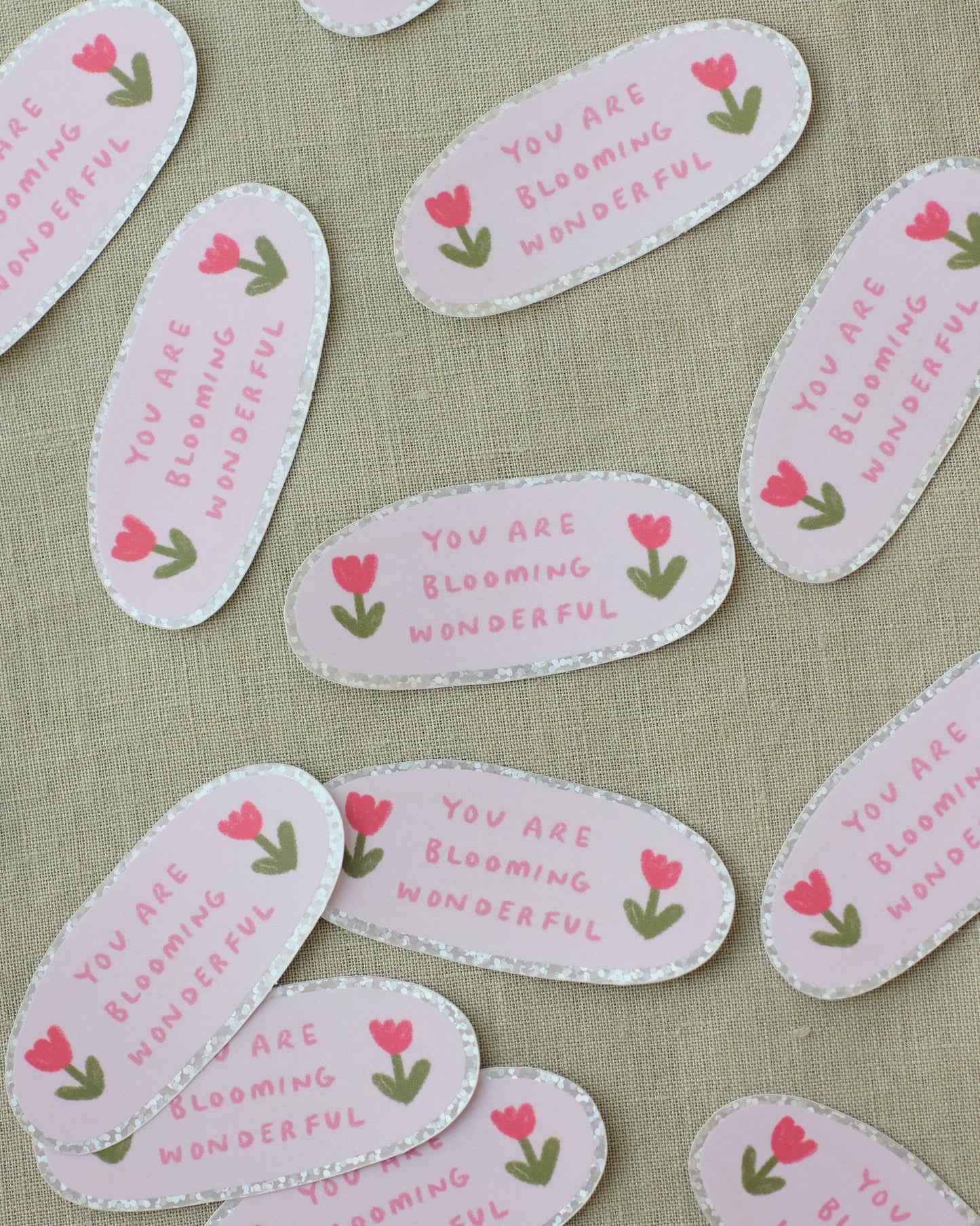 Blooming Wonderful | Holographic Sticker