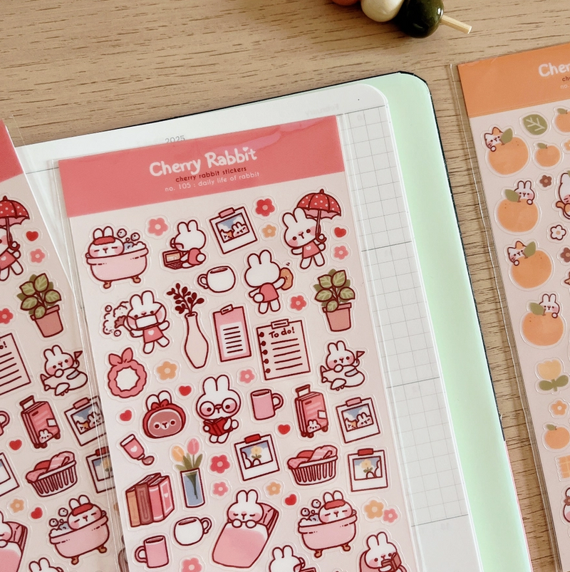 Daily Life of Rabbit | Sticker Sheet