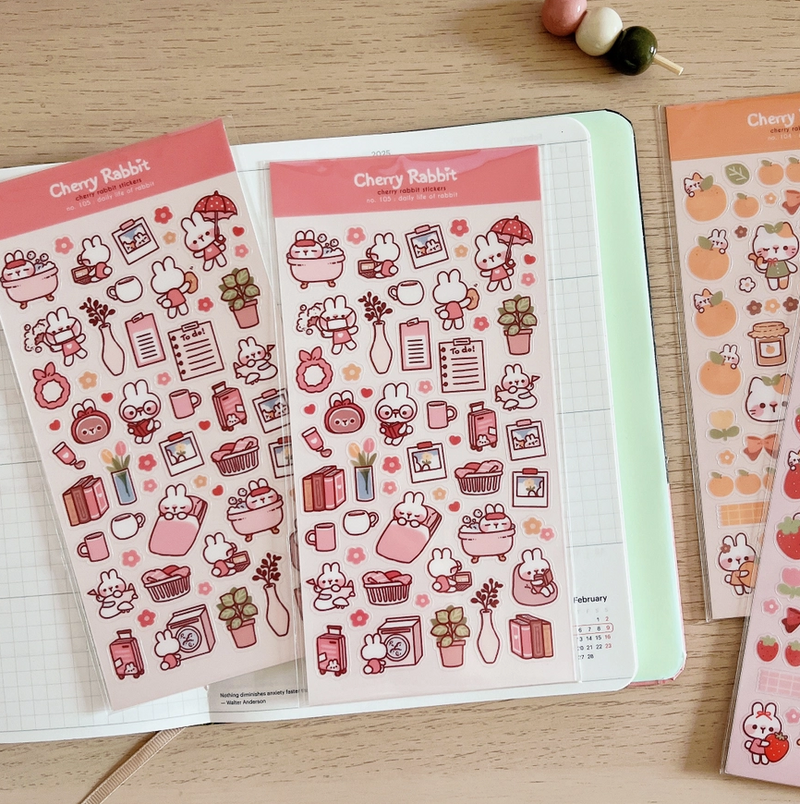 Daily Life of Rabbit | Sticker Sheet