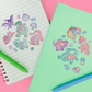 Dancing Dinos | Vinyl Sticker Sheet