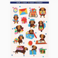 Daschund Delivery | Sticker Sheet