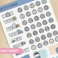 Let's Cruise Days and Date Covers | Big Sticker Sheet