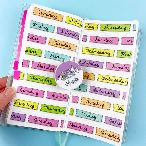 Days of the Week Rainbow | Washi