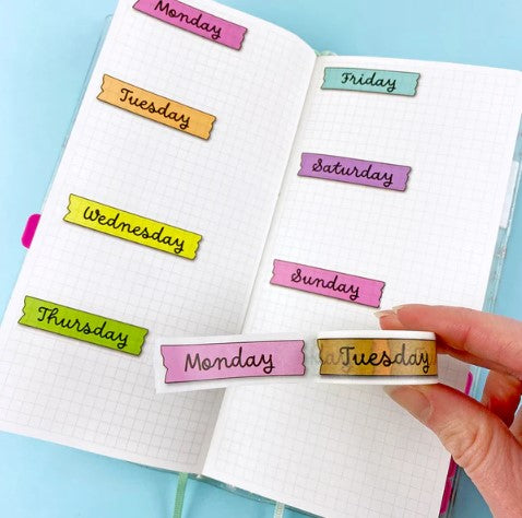 Days of the Week Rainbow | Washi