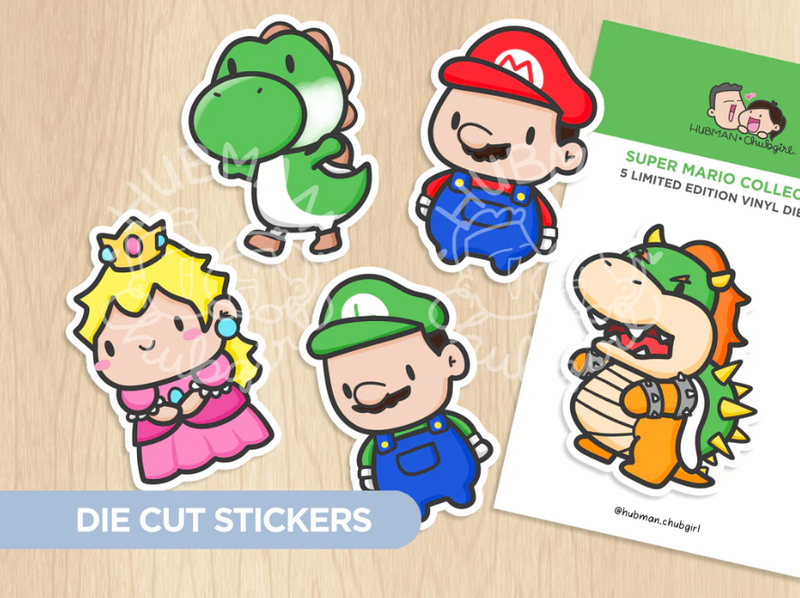 Super Mario | Die Cut Stickers