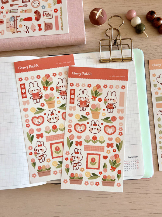 Tulip Rabbit | Sticker Sheet