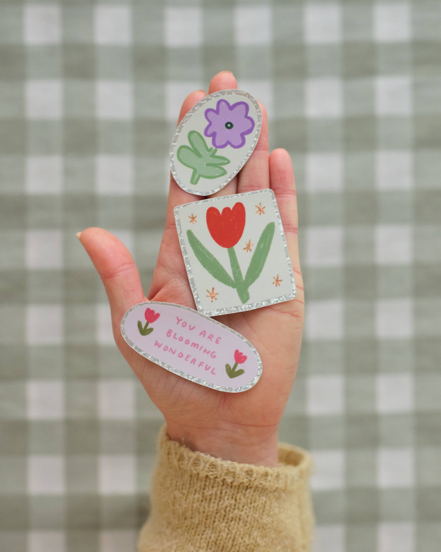 Blooming Wonderful | Holographic Sticker