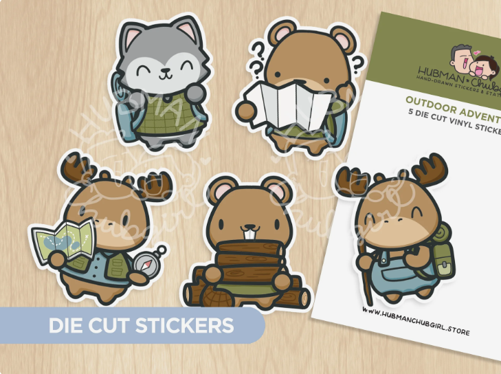 Outdoorsy Adventure | Die Cut Stickers
