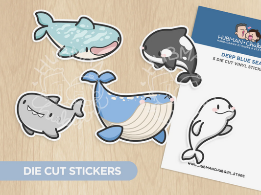 Deep Blue Sea | Die Cut Stickers