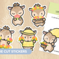 Spring Deers | Die Cut Stickers