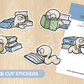 Cozy Bookworm | Die Cut Stickers