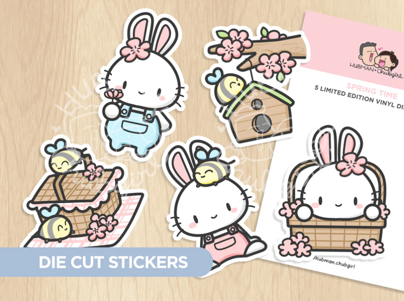Spring Time | Die Cut Stickers