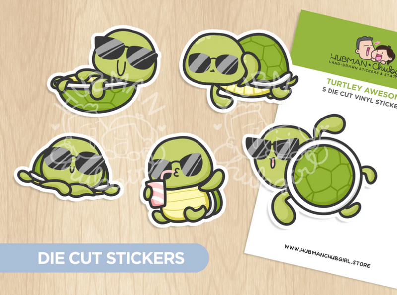 Turtley Awesome | Die Cut Stickers