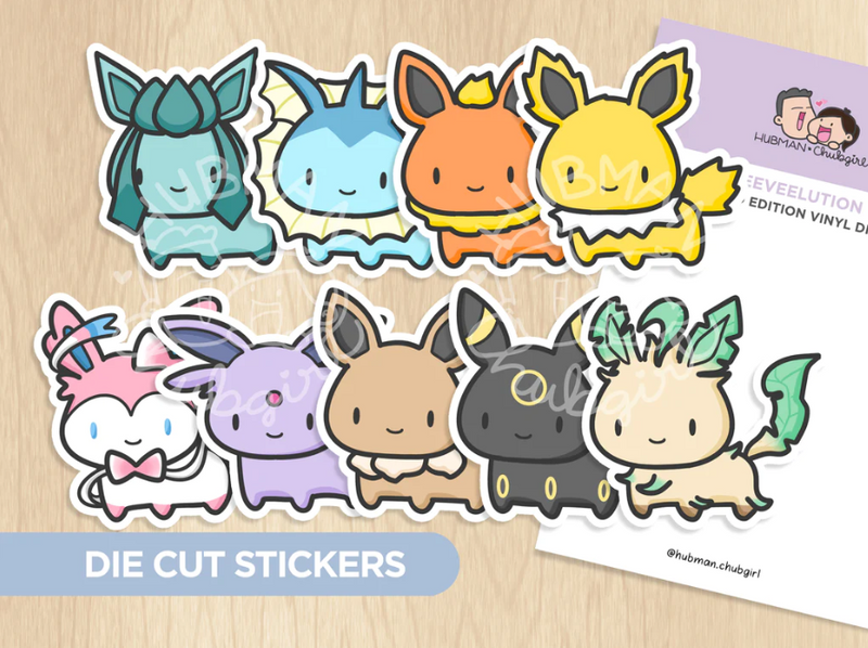 Eeveelution | Die Cut Stickers