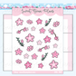 Cherry Blossom Doodles | Sticker Sheet