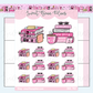 Mean Book Stacks | Sticker Sheet