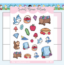 Snow Bean Doodles | Sticker Sheet