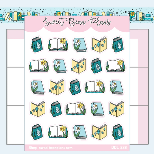 March 2024 Books | Sticker Sheet